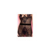 Nuisette noire tulle dentelle poitrine dénudée ornements 